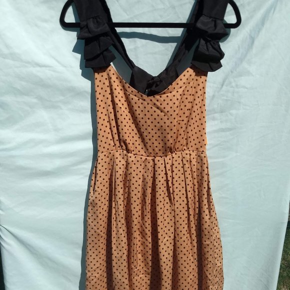 hazel Dresses & Skirts - NWT Hazel brand dress-pink, black dots, bow
